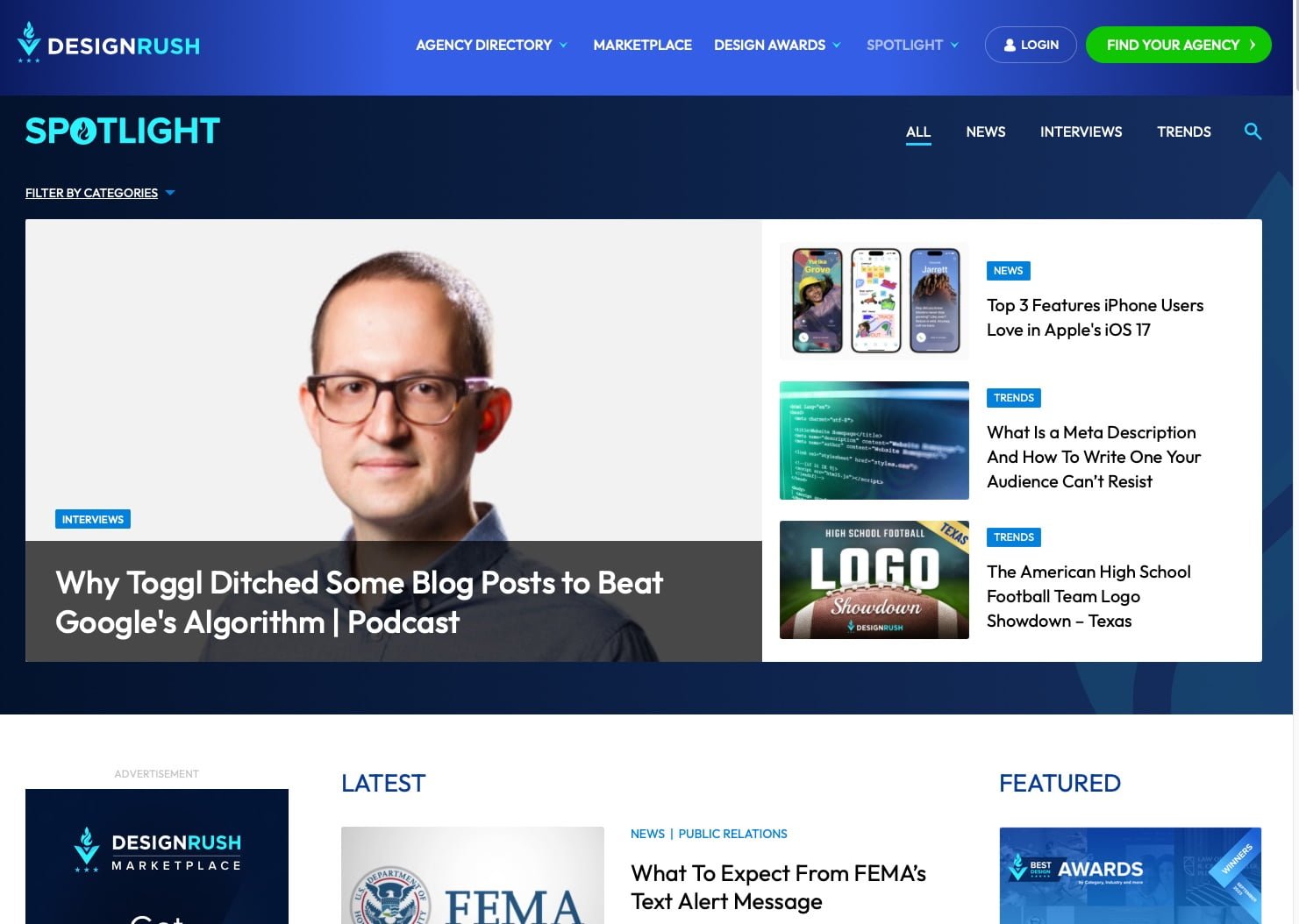Responsive Design Screen Sizes? Thanks DesignRush!