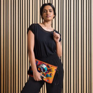 Abstract Skull Crossbody Bag