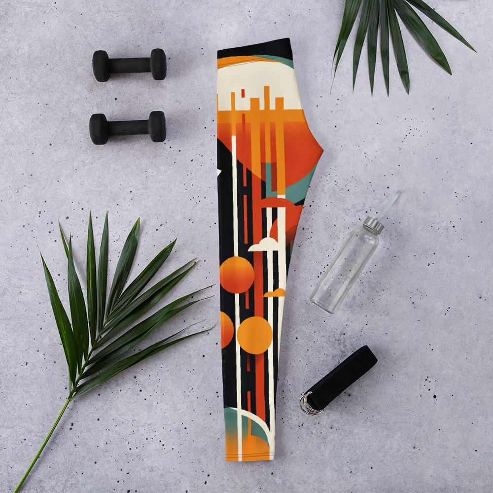 Abstract Art Leggings All Over Print - Image 5