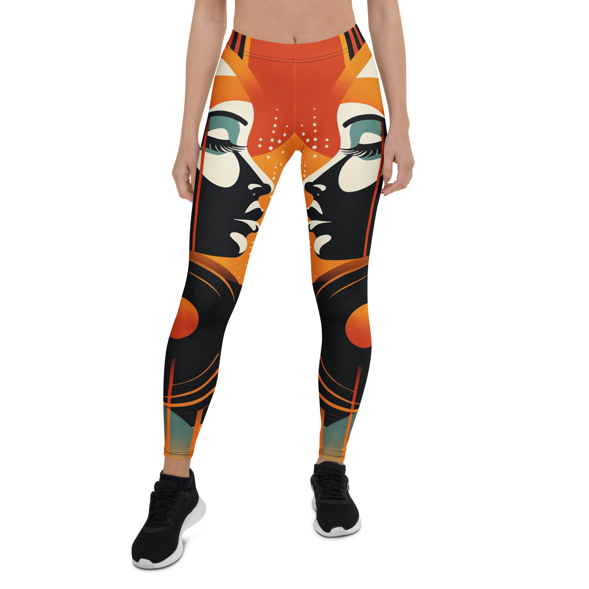 Abstract Art Leggings All Over Print - Image 2