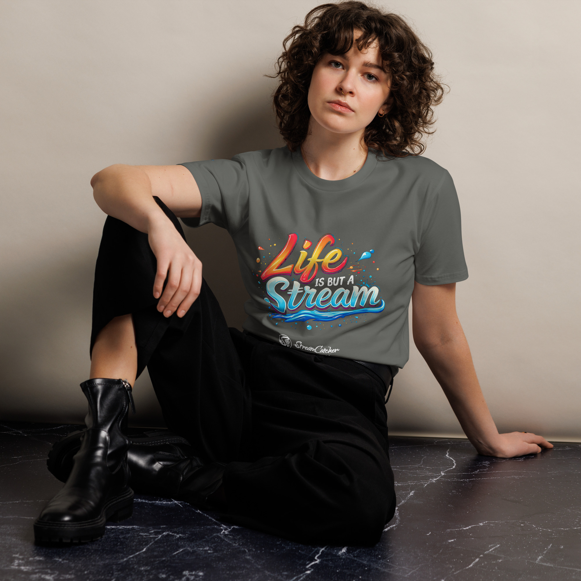 Life Is But A Stream Premium Tee - Image 7